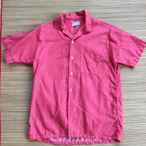 Vintage Red Cambray Short Sleeve Shirt